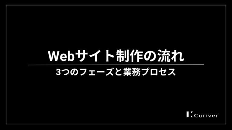 Webサイト制作　流れ