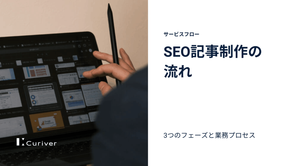 SEO記事制作　流れ