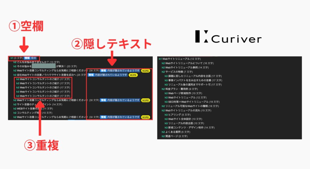 ホームページ診断　改善事例
